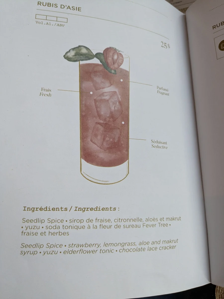 Menu, Bar 1608