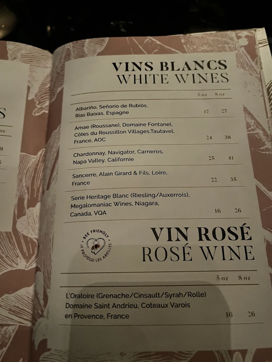 Menu, Bar 1608