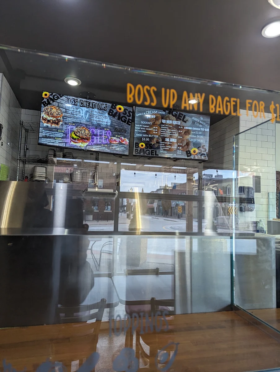 Menu, Boss Bagel