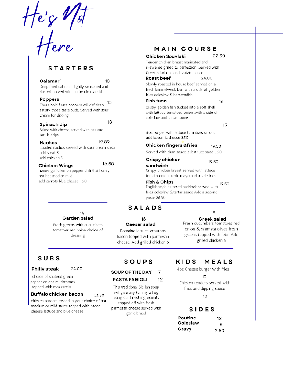 Menu photo 1