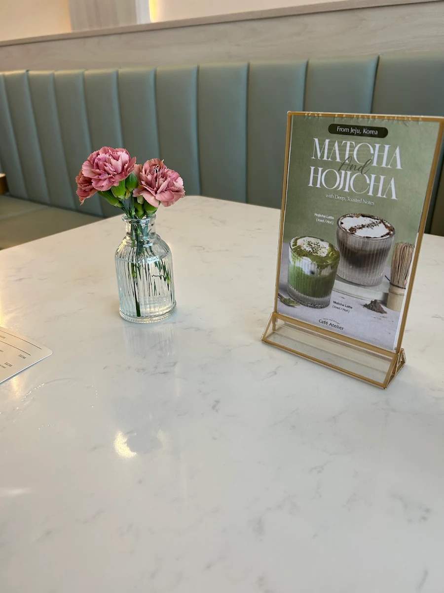 Menu, Cafe Atelier