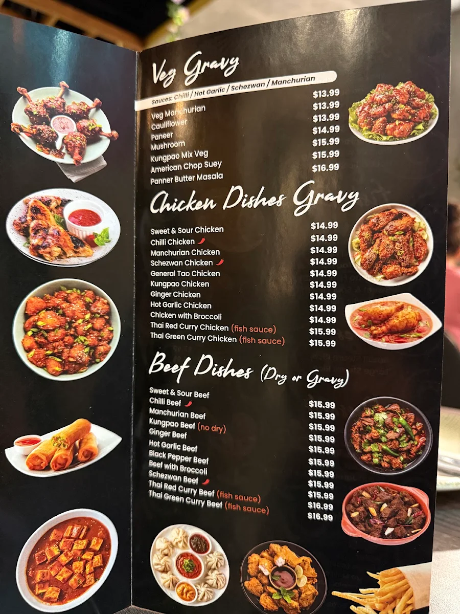Menu, Hakka Nation Creek Side