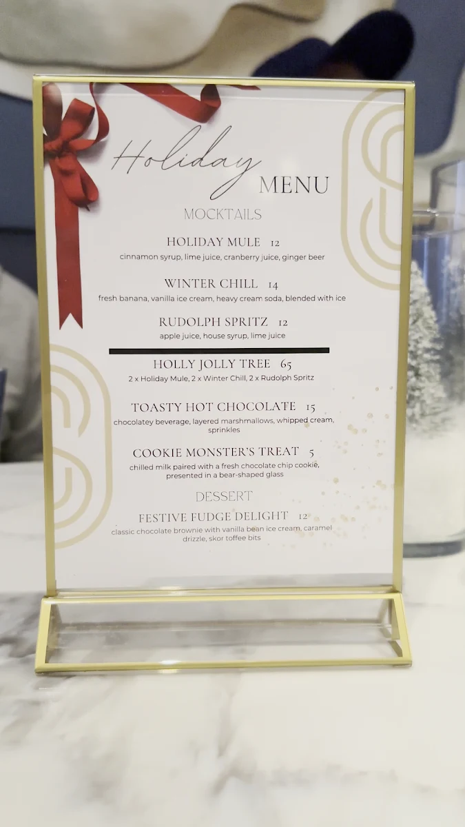 Menu, Spice Club Indian Cuisine