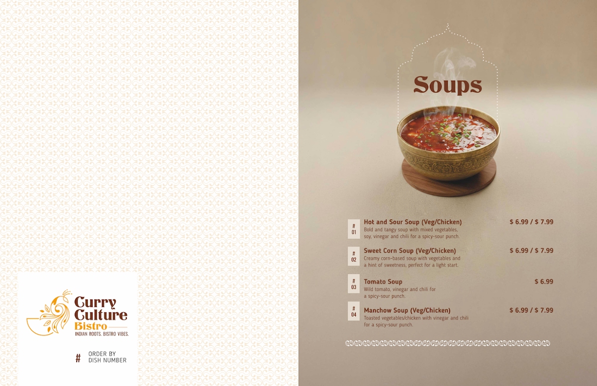Menu, Curry Culture Bistro - Bistro-style Indian Restaurant in Kitchener