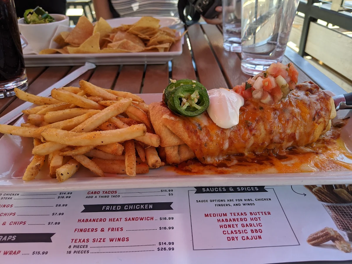 Menu, Lone Star Texas Grill