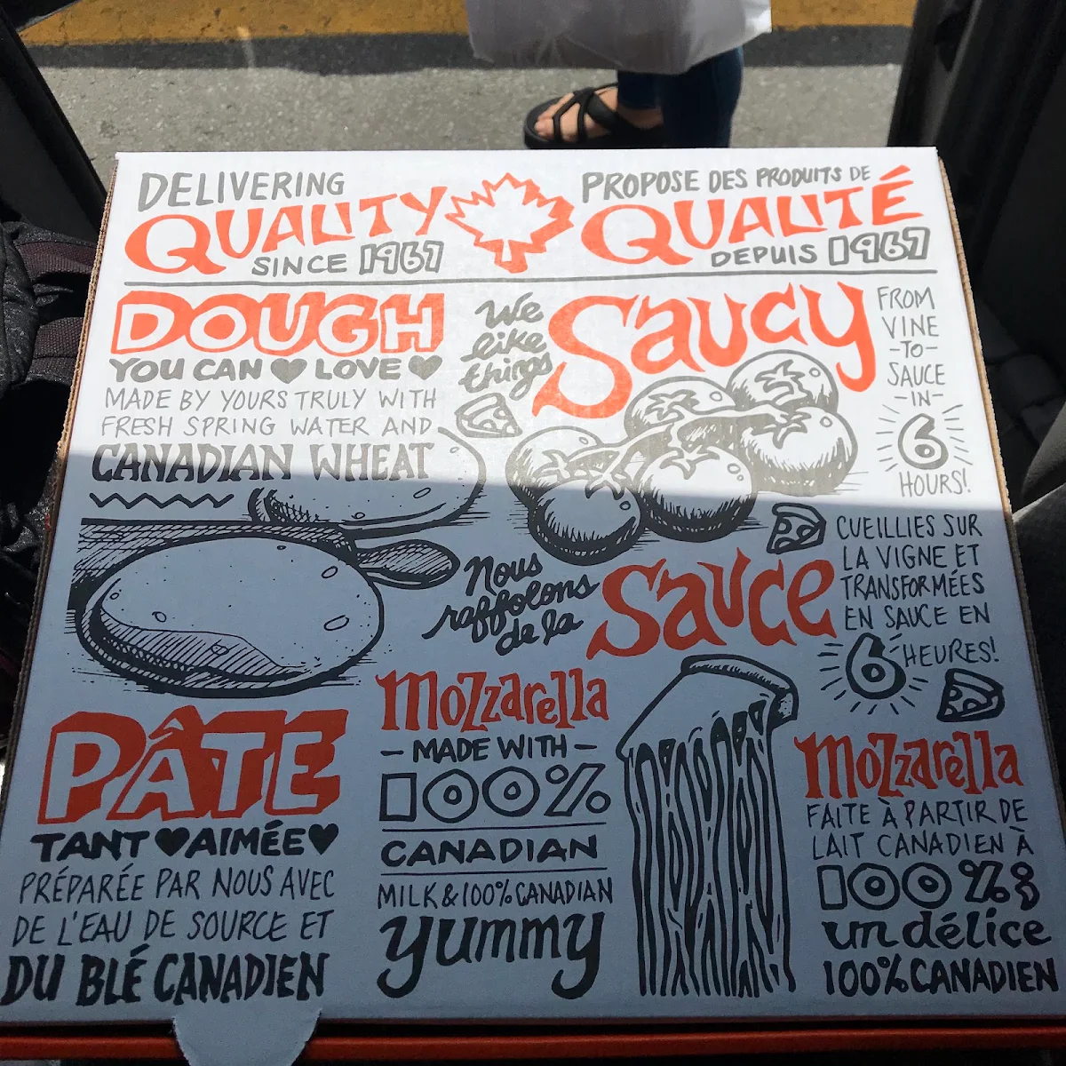 Menu, Pizza Pizza
