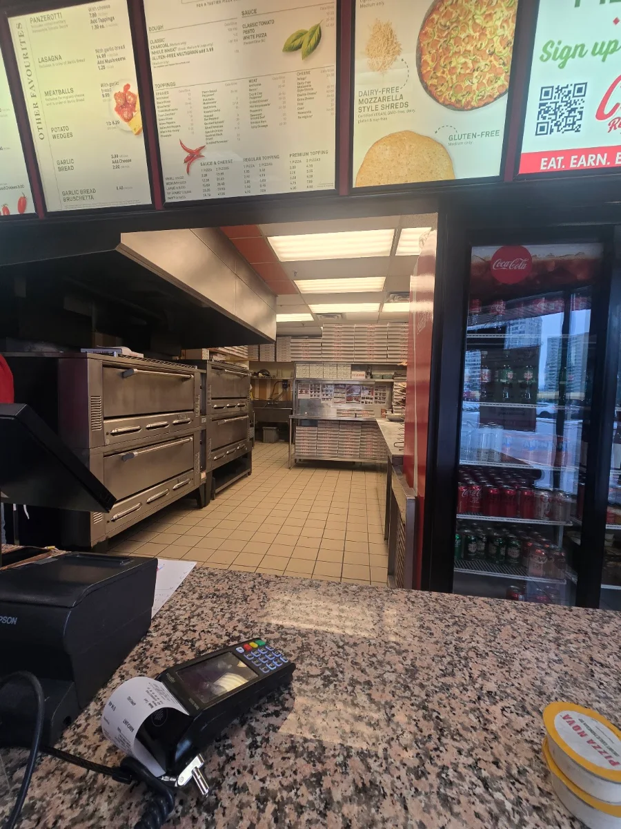 Menu, Pizza Nova