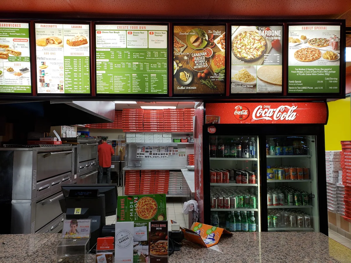 Menu, Pizza Nova