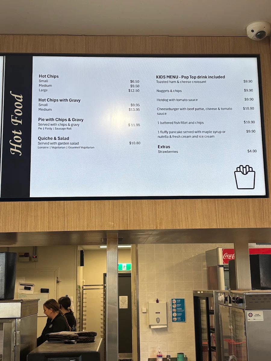 Menu, St Peters Bakehouse and Coffee Shop Elizabeth