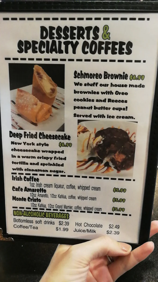 Menu, Joe Schmoe's Eats N Drinks