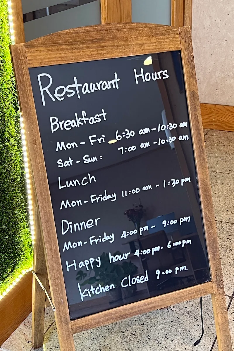 Menu, D.I. Restaurant & Lounge