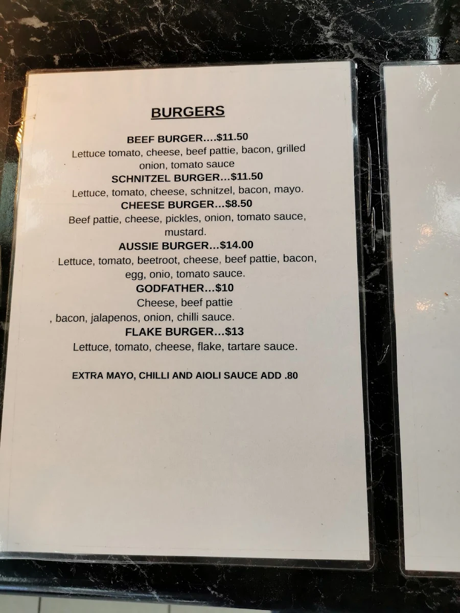 Menu, Industrie cafe
