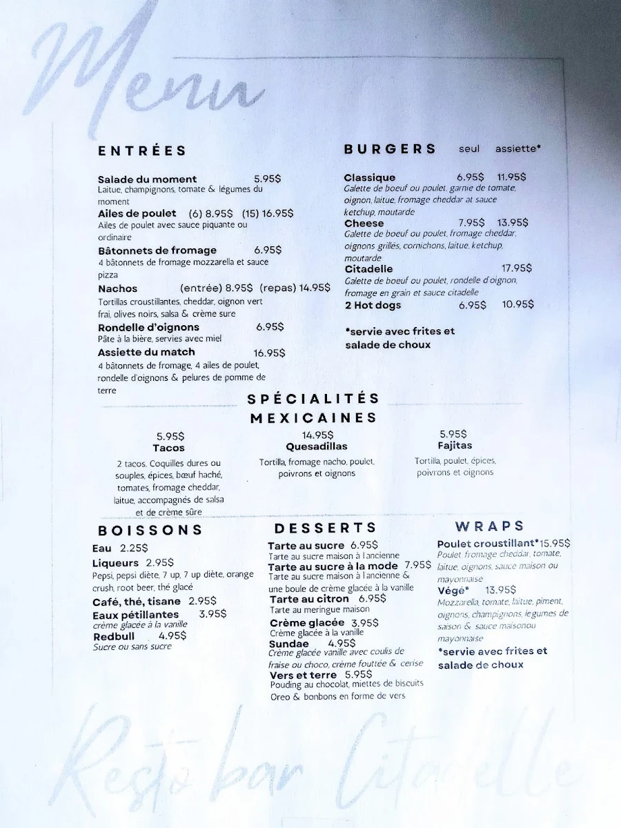 Menu photo 1