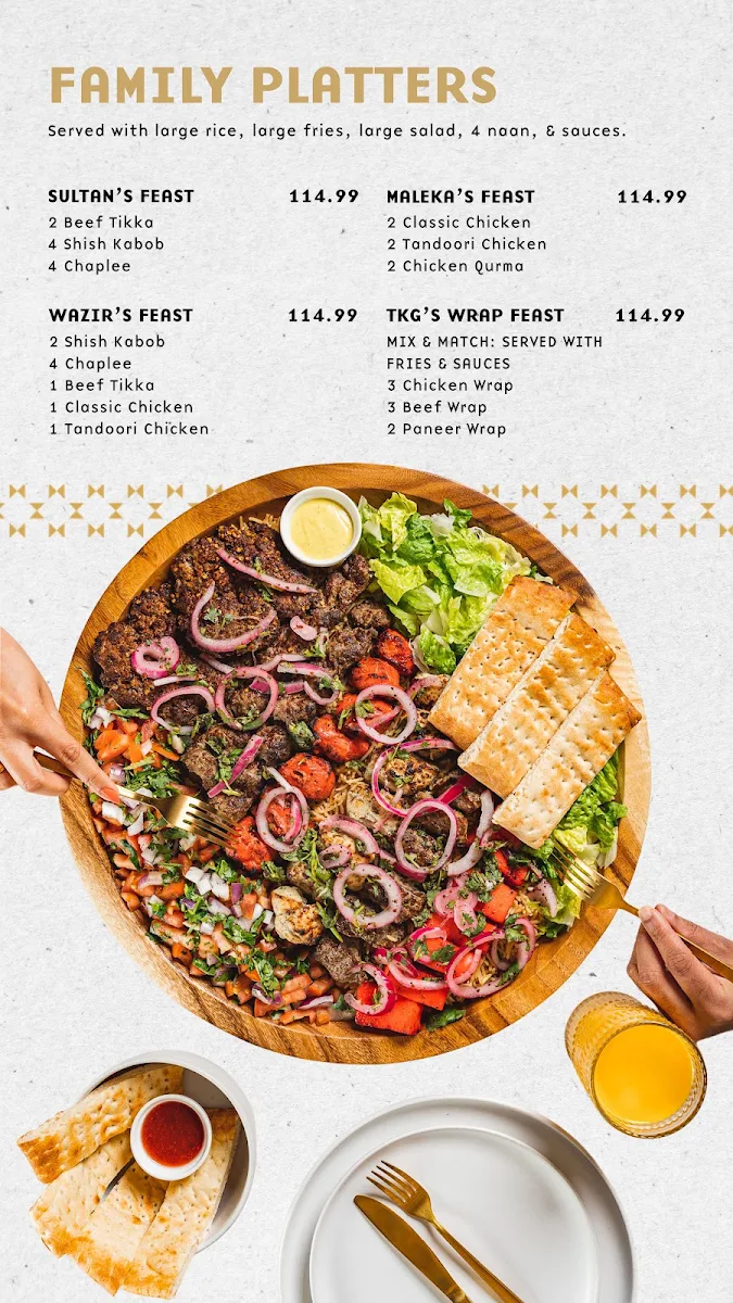 Menu, The Kabob Guys