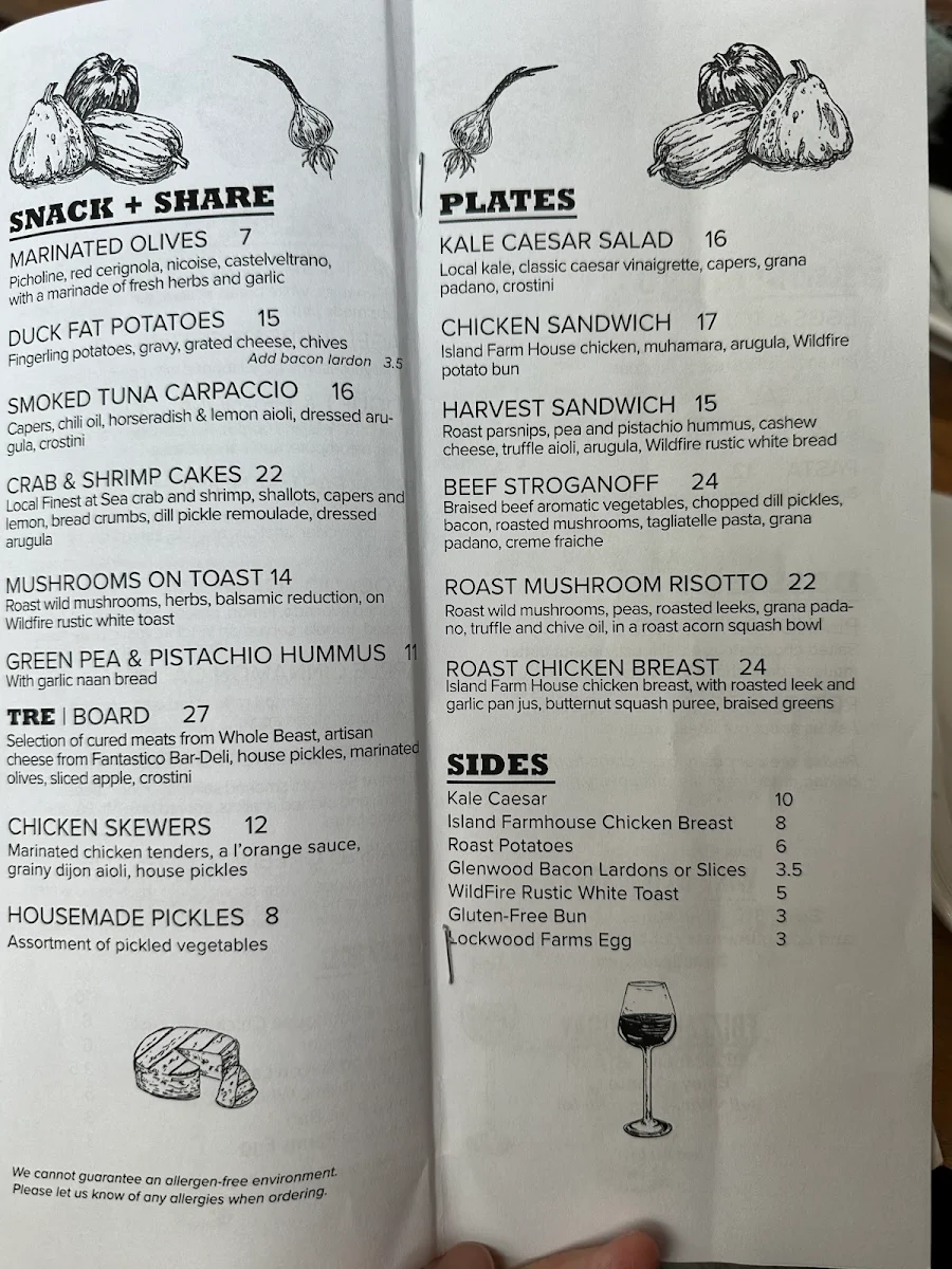 Menu, Tre Fantastico