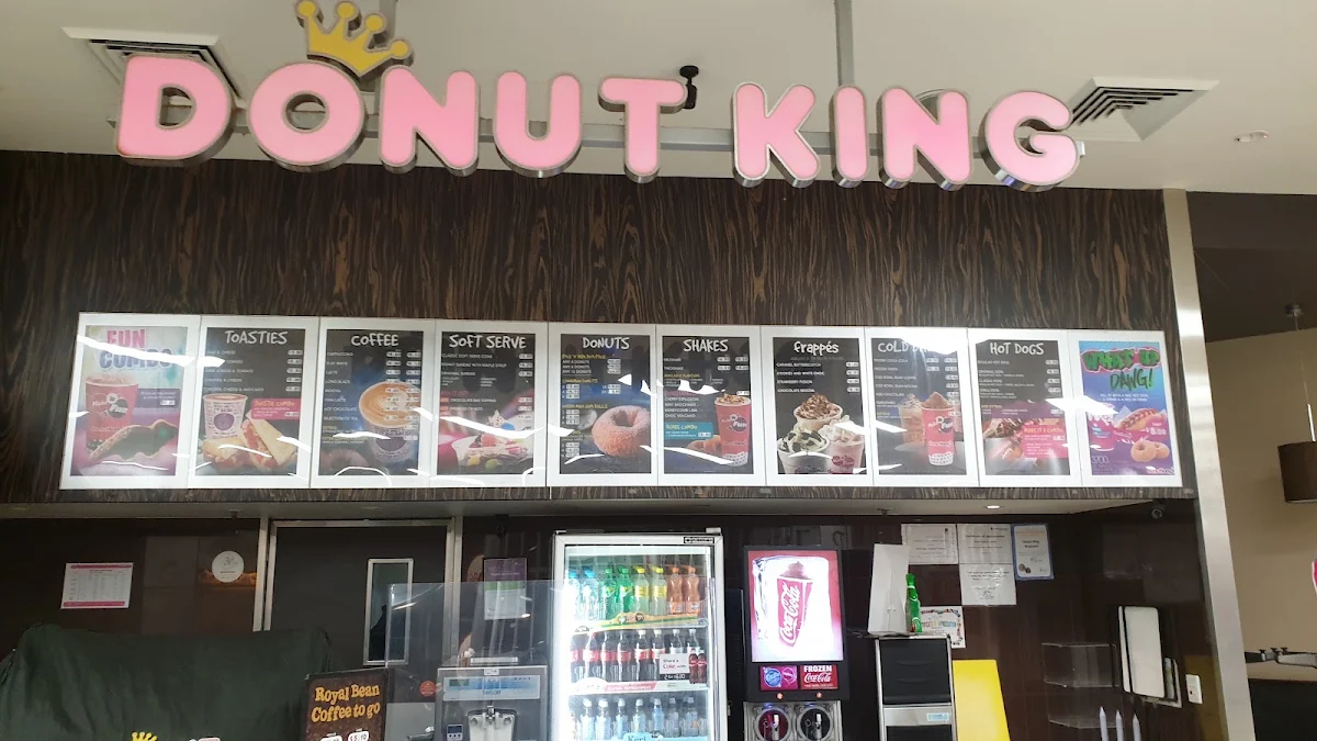 Menu, Donut King Wallsend