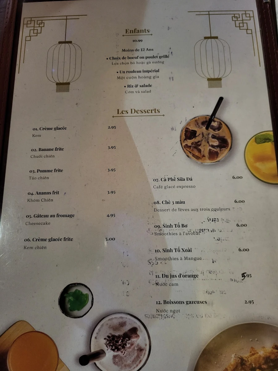 Menu, Pho Ha Noi