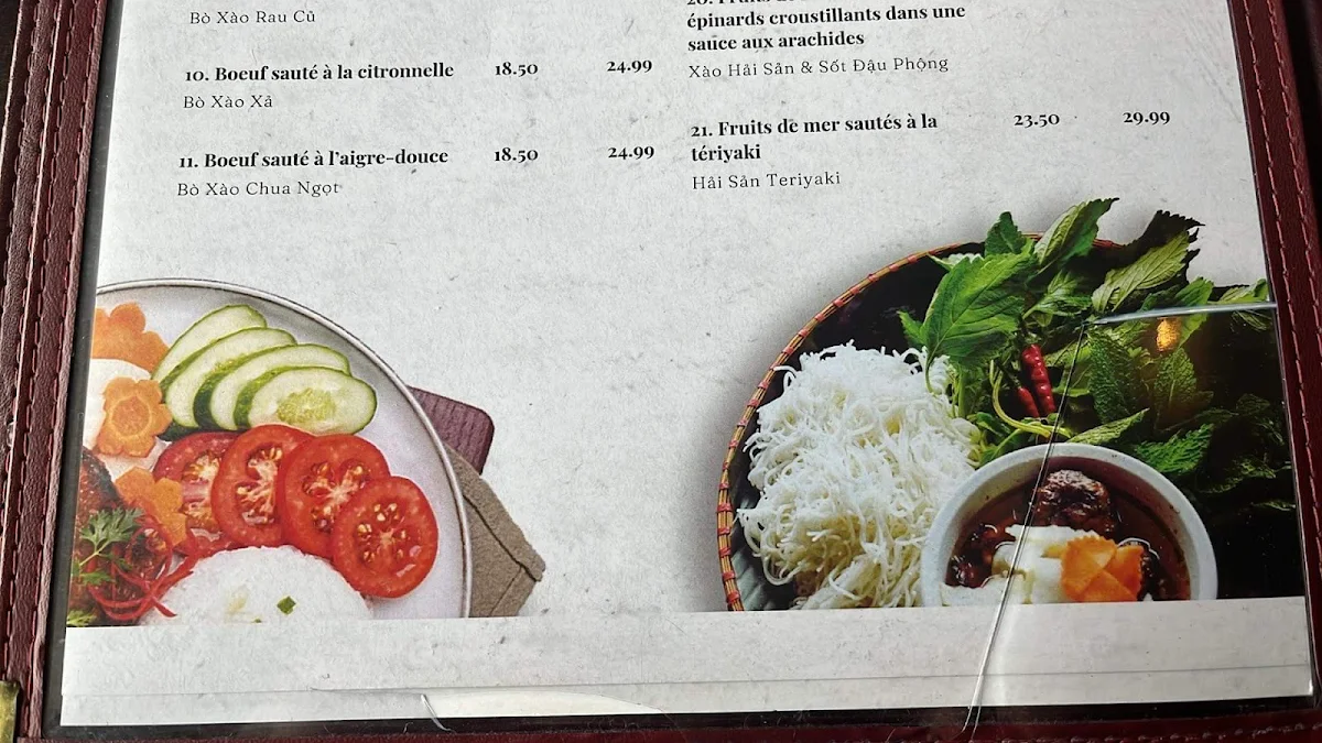 Menu, Pho Ha Noi