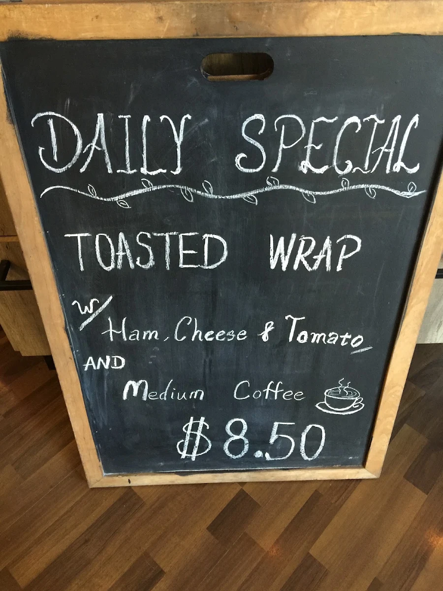 Menu, Cafe Pronto