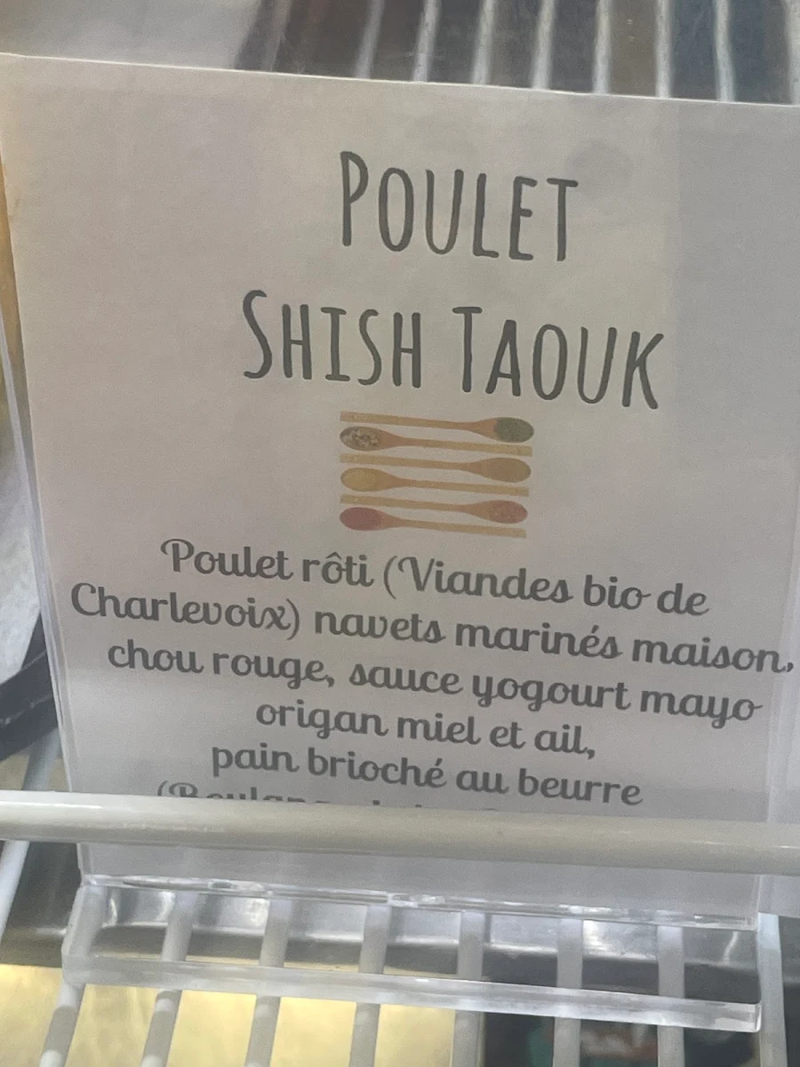 Menu, La p'tite Franquette