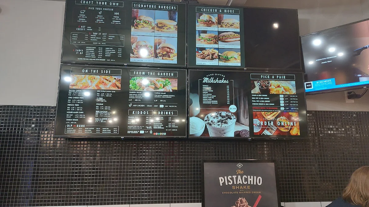 Menu, Wayback Burgers