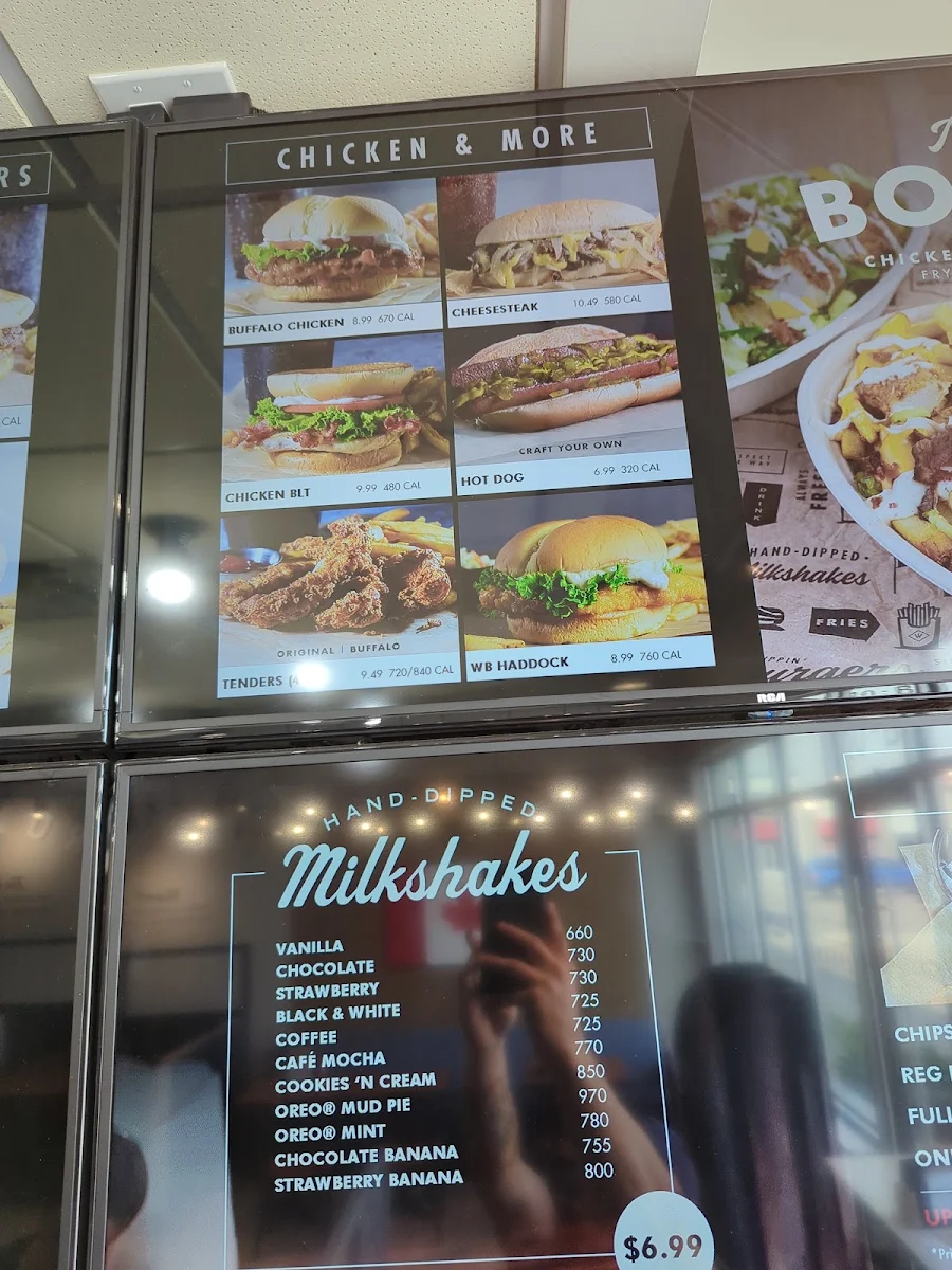 Menu, Wayback Burgers