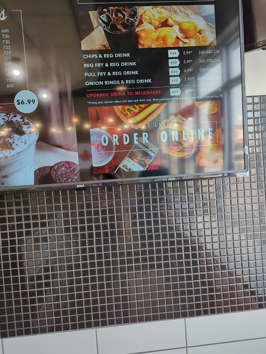 Menu, Wayback Burgers