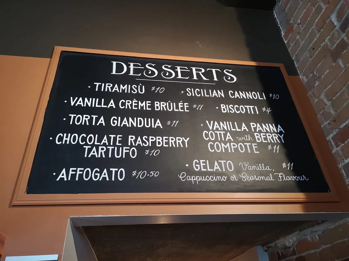 Menu, Olivea