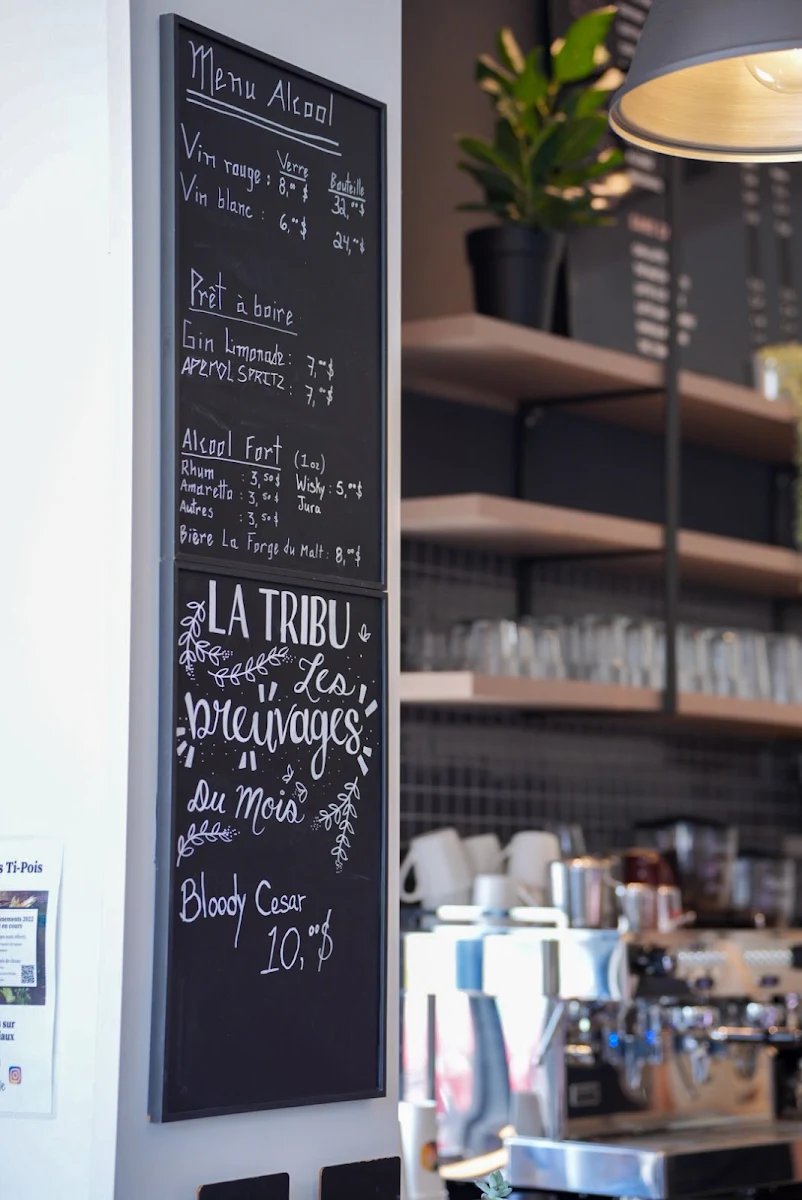 Menu, La Tribu - Café Gourmet
