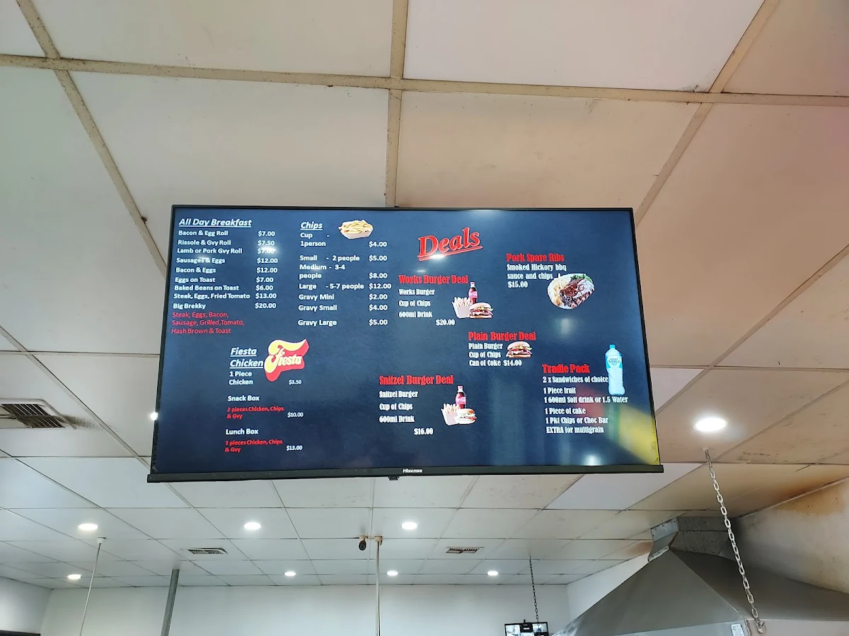 Menu, Racecourse Takeaway