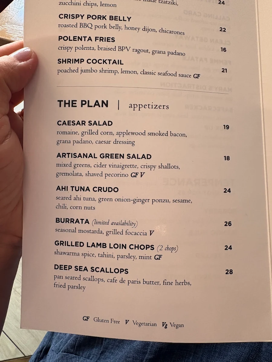 Menu, HEIST Restaurant + Wine Club