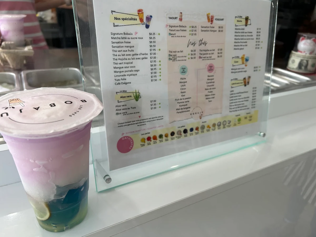 Menu, Les Thés BobaJu