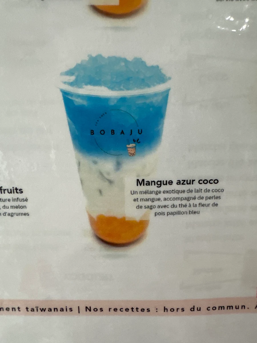 Menu, Les Thés BobaJu