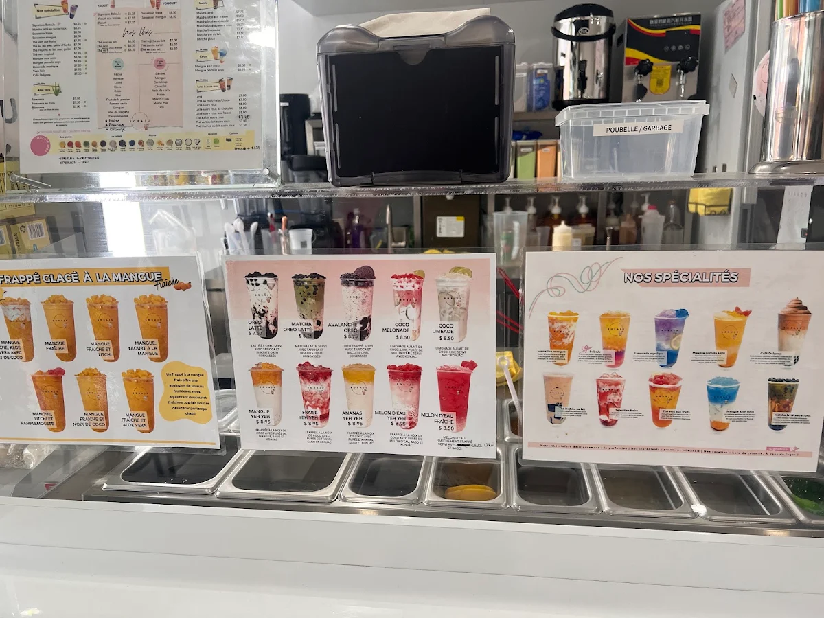 Menu, Les Thés BobaJu