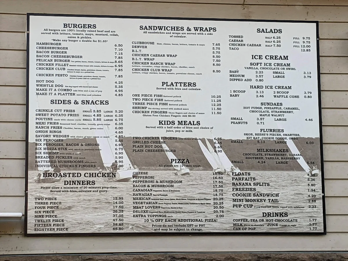 Menu, Hot 'n' Frosty