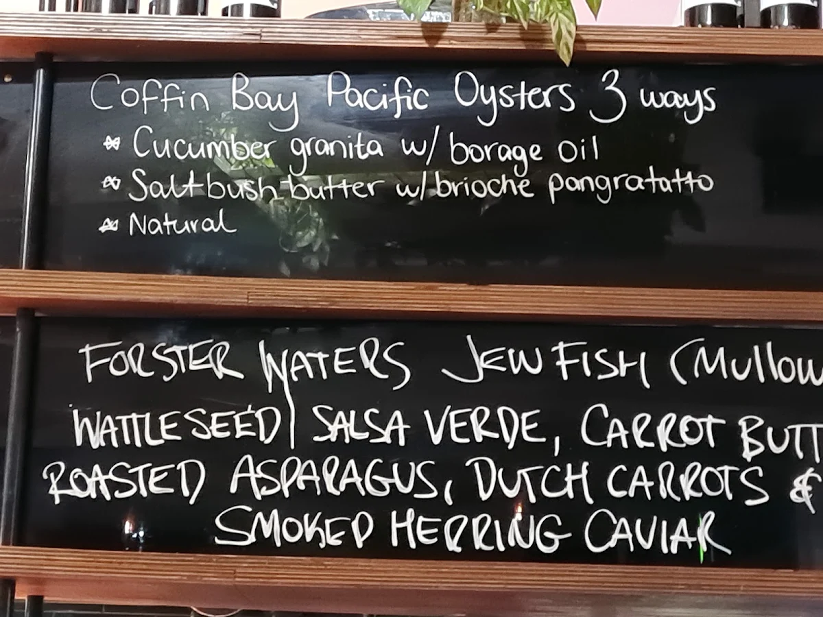 Menu, Bills Fishhouse & Bar