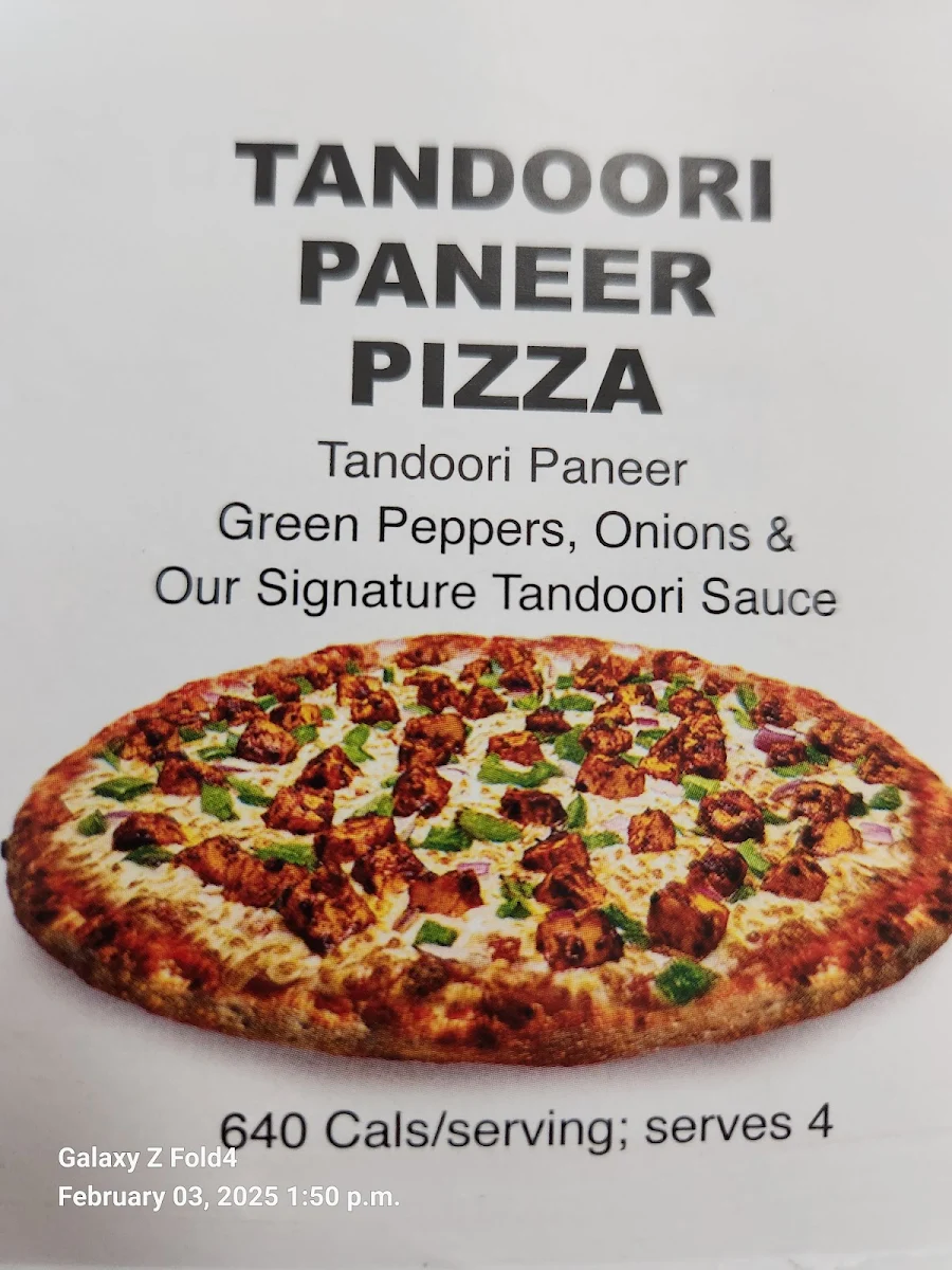 Menu, Twice The Deal Pizza
