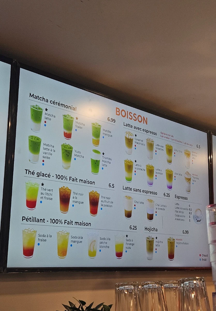 Menu, Café Noya - First Udon Café in Montreal