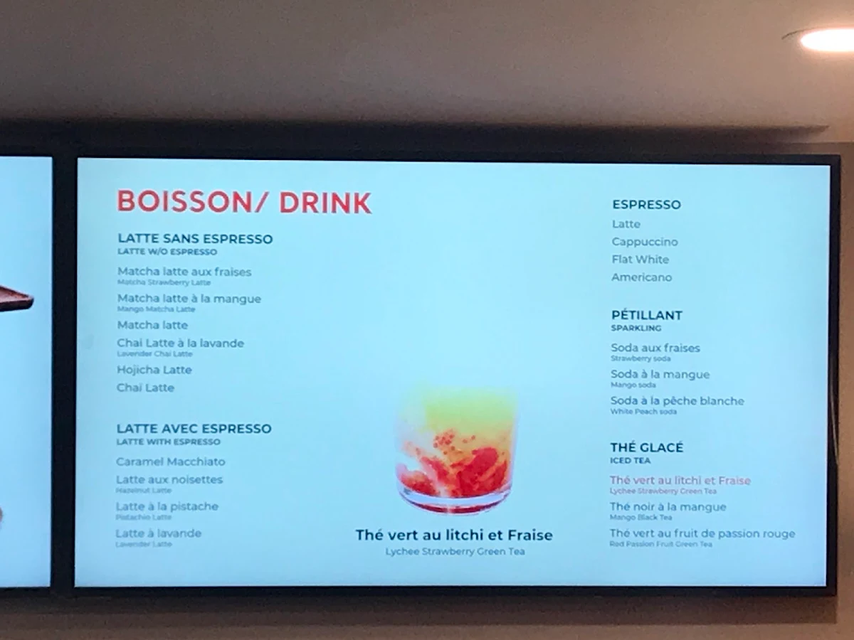 Menu, Café Noya - First Udon Café in Montreal