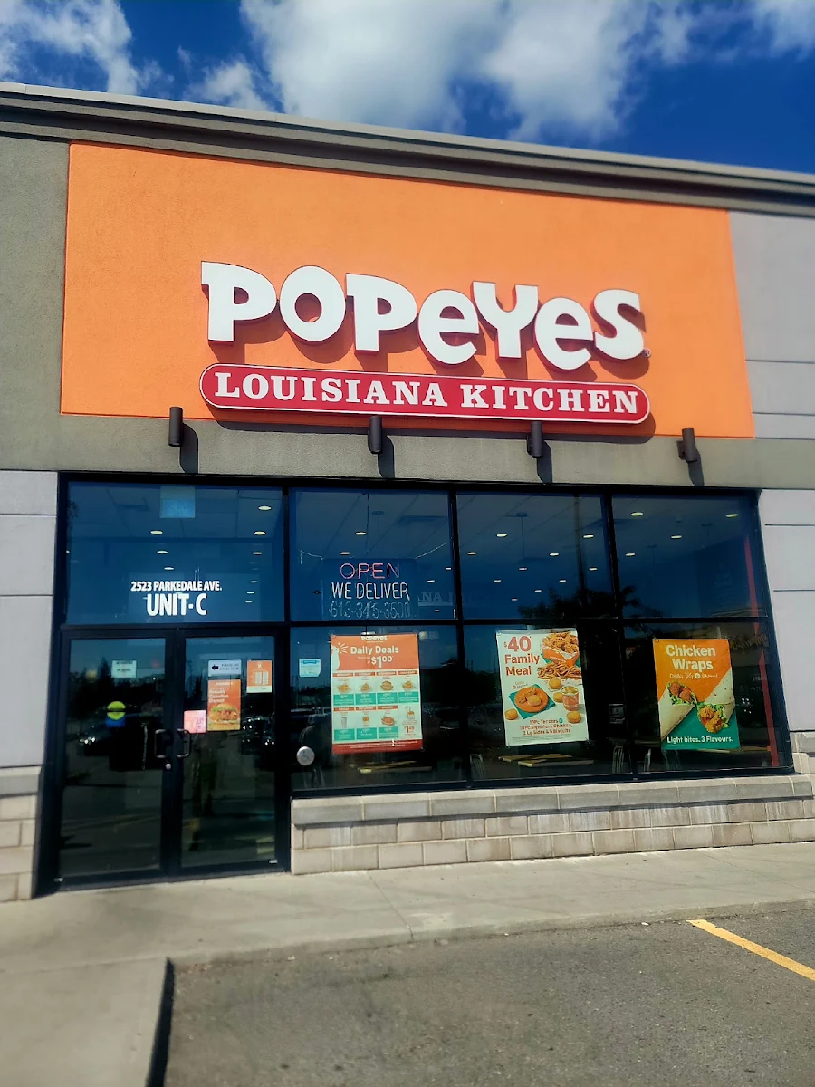 Menu, Popeyes Louisiana Kitchen