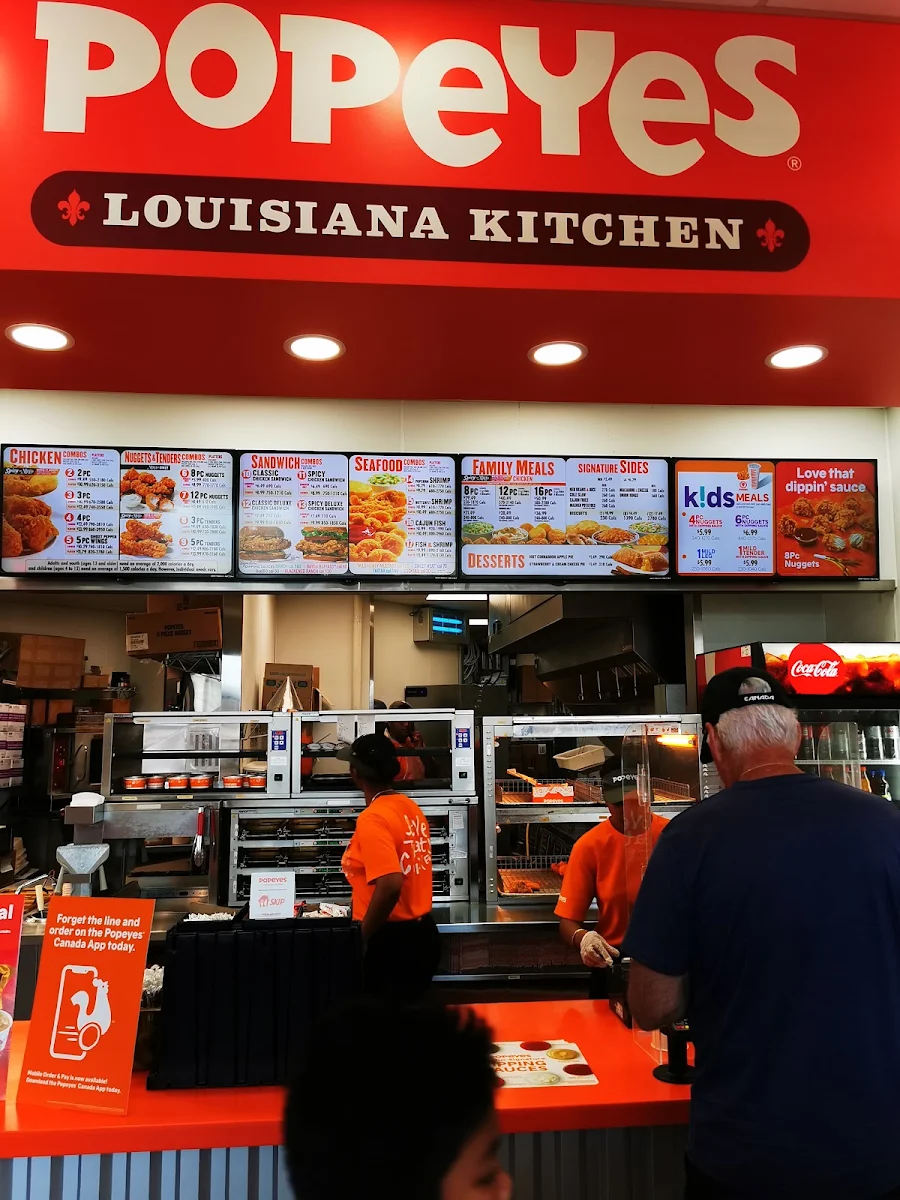 Menu, Popeyes Louisiana Kitchen