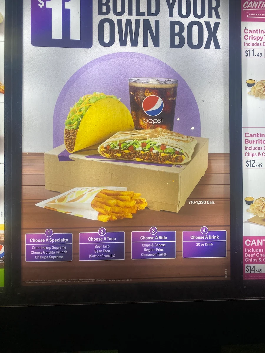 Menu, Taco Bell