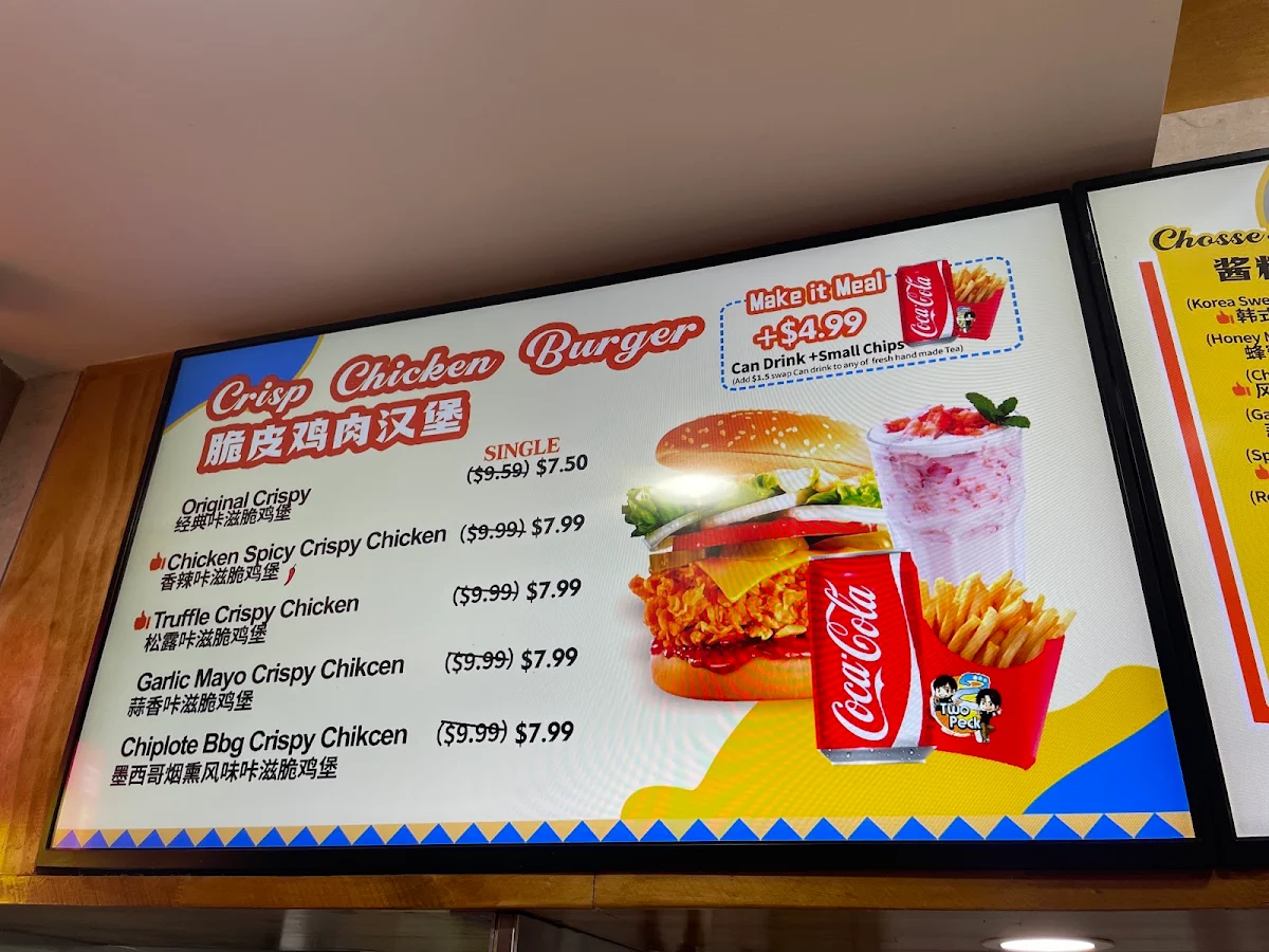Menu, Two Peck X Bridge Ribs Hurstville