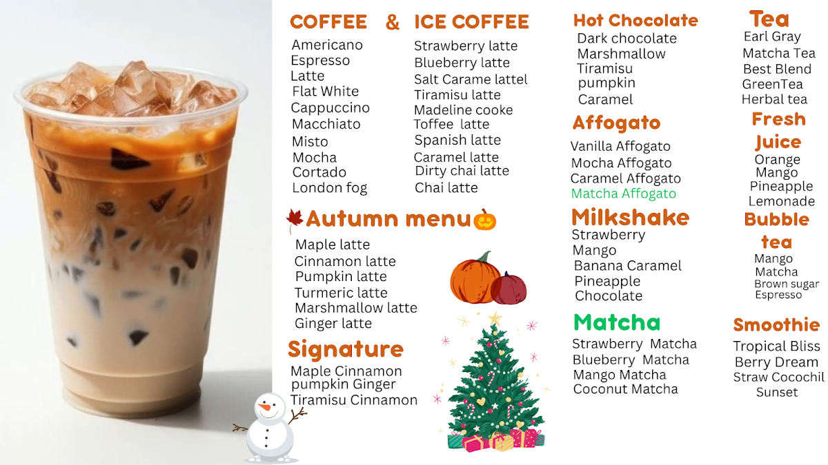 Menu, Awesome Bagel & Café
