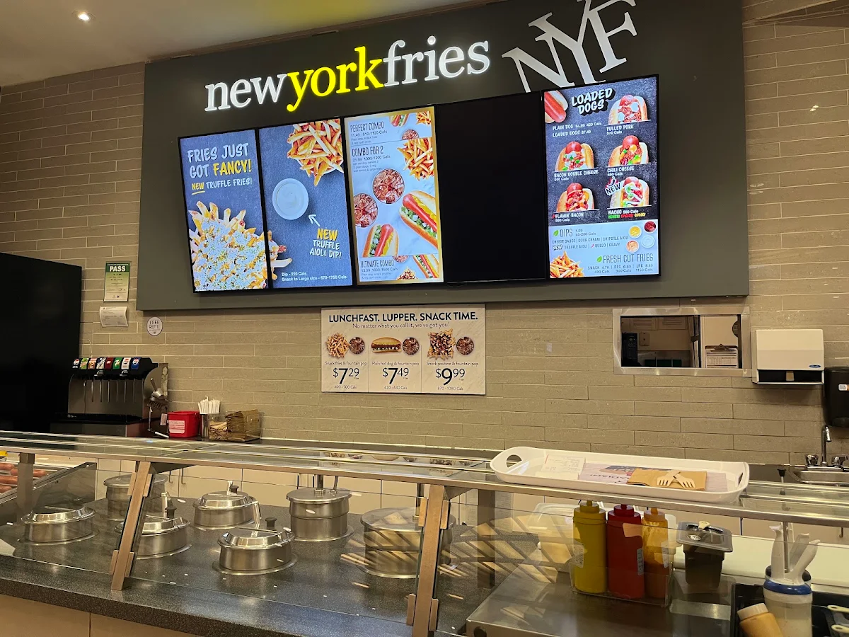 Menu, New York Fries Lime Ridge Mall