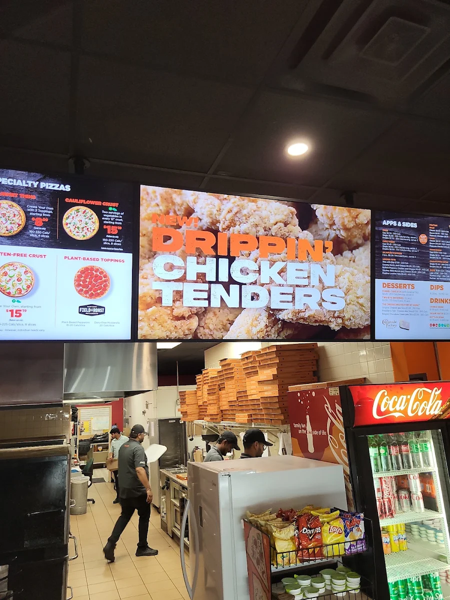 Menu, Pizza Pizza