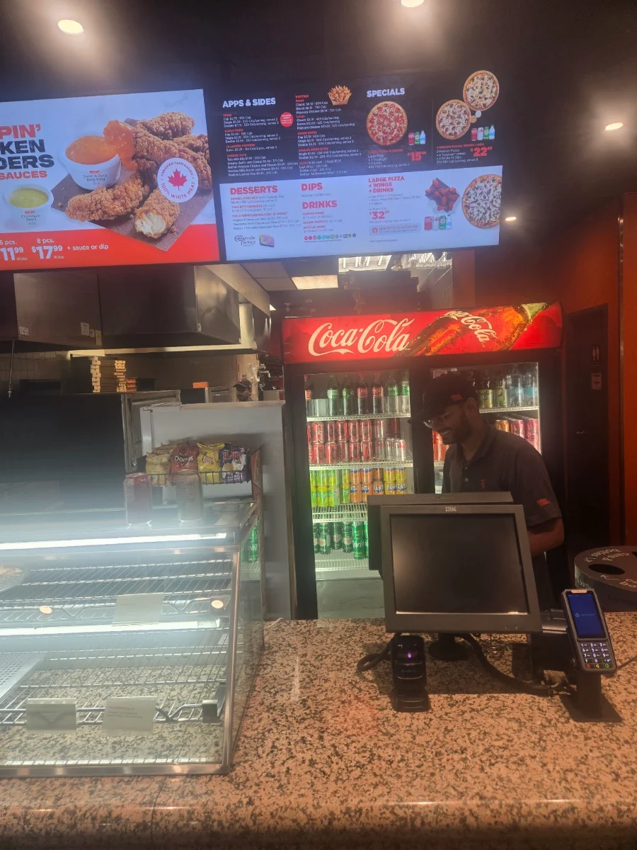 Menu, Pizza Pizza