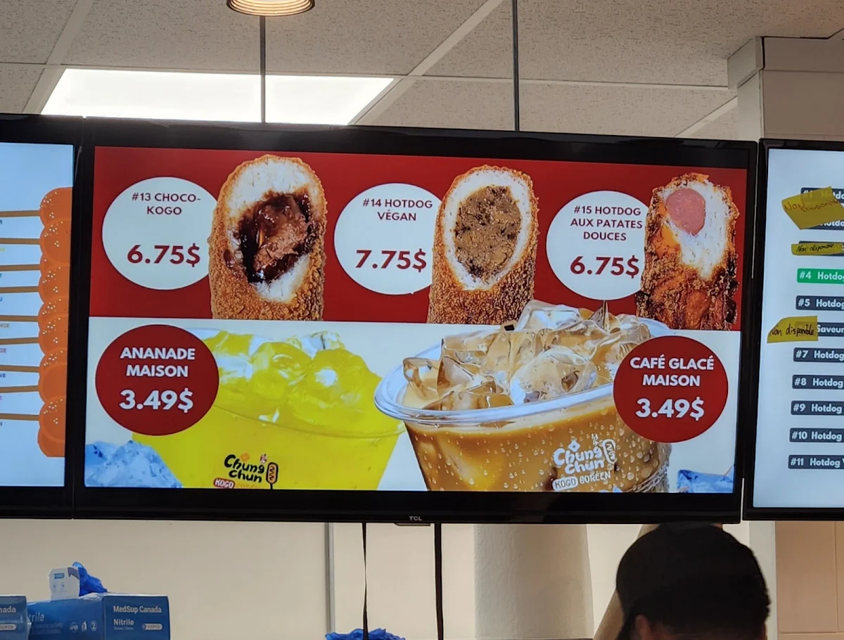 Menu, Chungchun Kogo Coreen