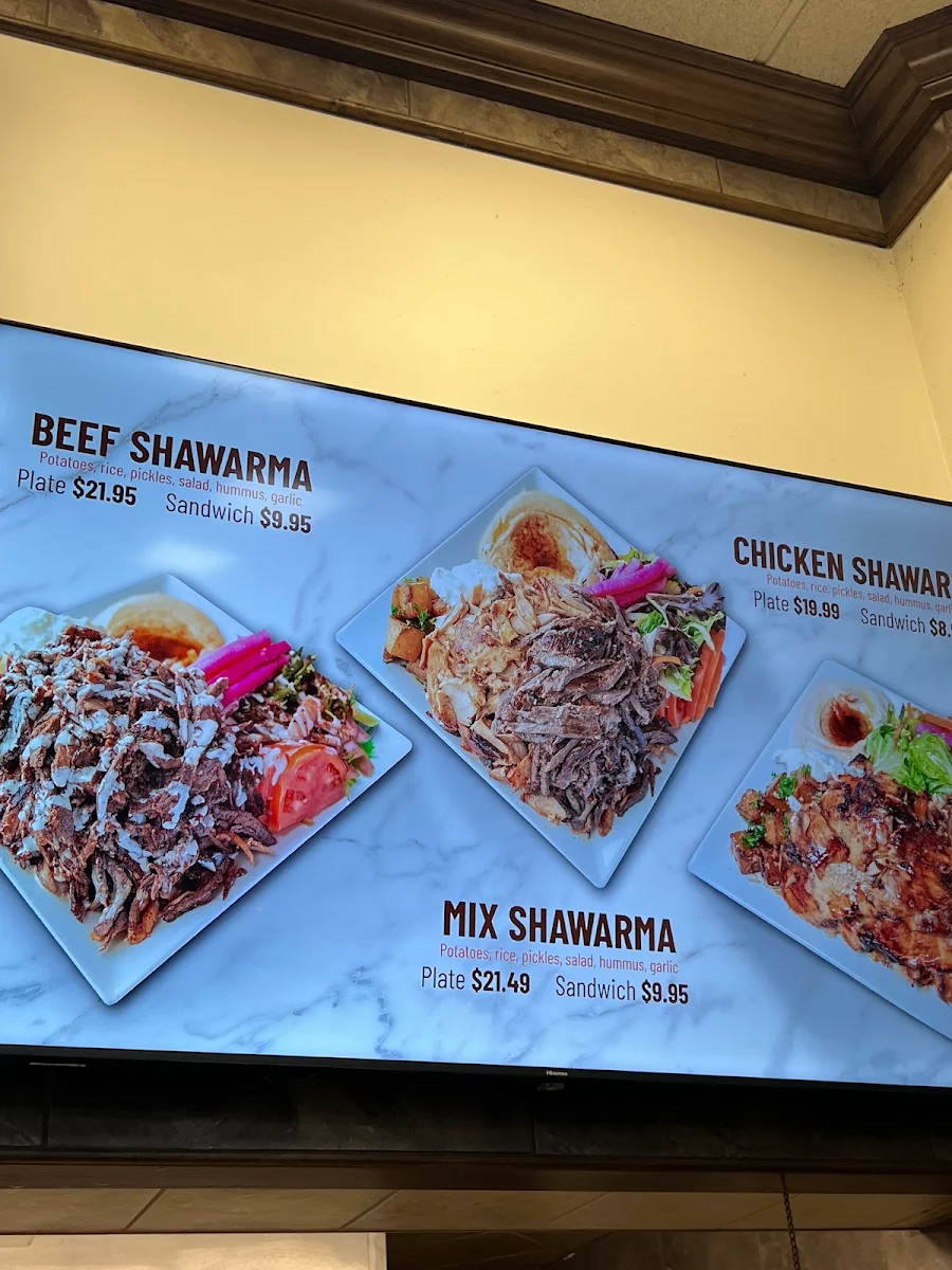 Menu, Mr Shawarma Restaurant (Kanata)