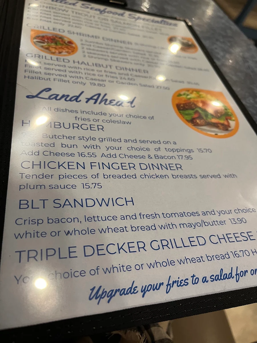Menu, Kingsway Fish & Chips